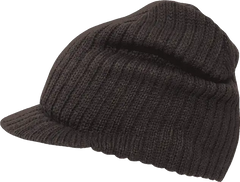 Decky 621 Campus Jeep Beanie with Visor - Brown - Brown / One Size Fits Most