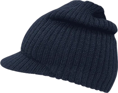 Decky 621 Campus Jeep Beanie with Visor - Navy - Navy / One Size Fits Most