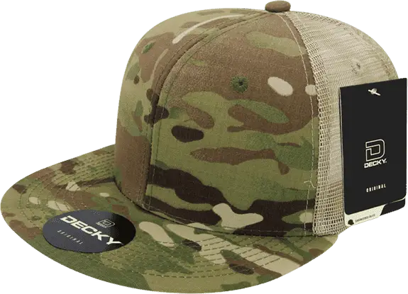 Decky 6307 MULTICAM H/C Trucker Cap - MCU Camo Khaki - MCU Camo Khaki / One Size Fits Most