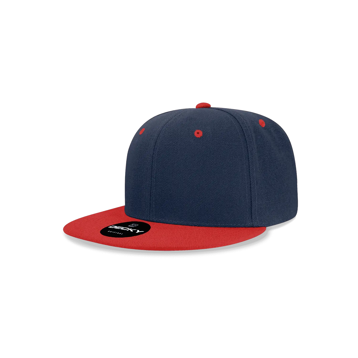 Decky 7011 Youth Snapback Cap - Navy Red - Navy Red / One Size Fits Most