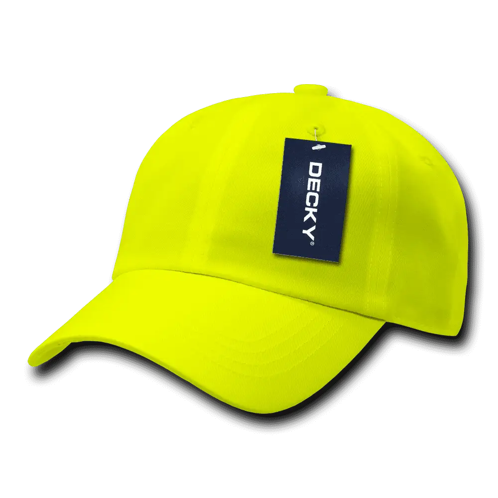 Decky 761 6 Panel Neon Cap - Yellow - Yellow / One Size Fits Most