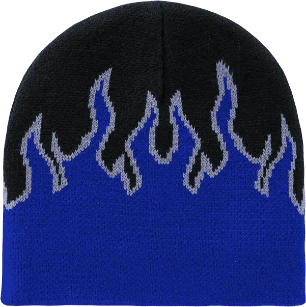 Decky 8003 Fire Beanie - Black Blue Gray - Black Blue / One Size Fits Most