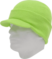 Decky 8009 Jeep Beanie with Visor - Melon - Pink / One Size Fits Most