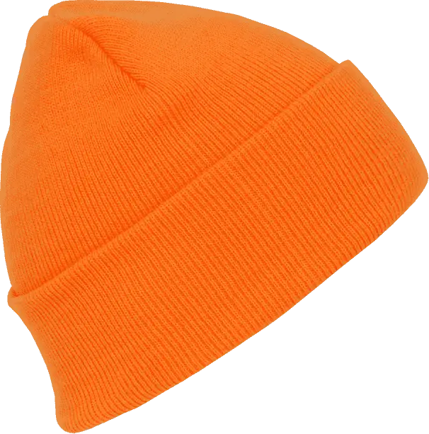 Decky 813 Neon Acrylic Beanie (Long) - Orange - Orange / One Size Fits Most