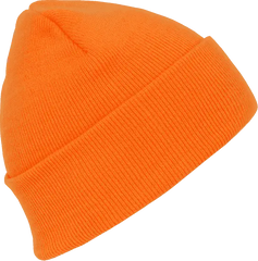 Decky 813 Neon Acrylic Beanie (Long) - Orange - Orange / One Size Fits Most
