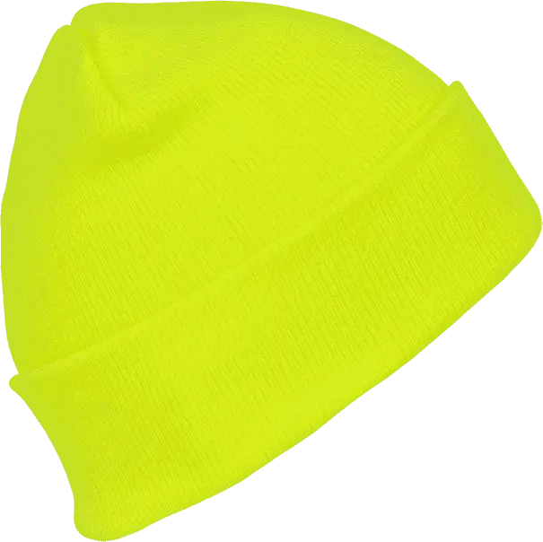 Decky 813 Neon Acrylic Beanie (Long) - Yellow - Yellow / One Size Fits Most