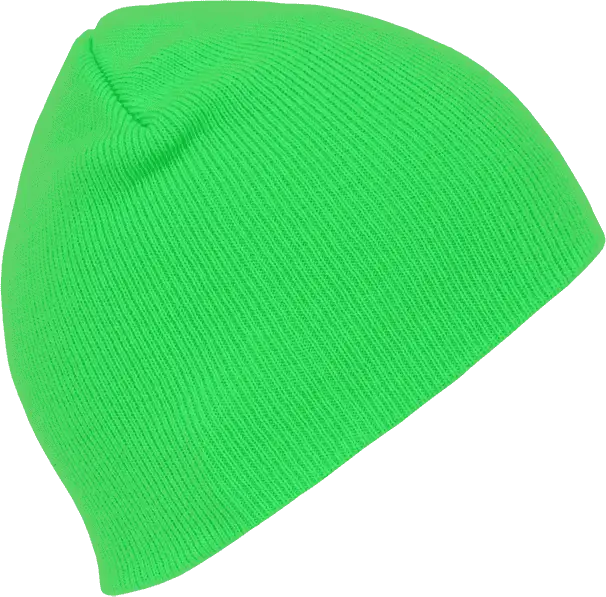 Decky 814 Neon Acrylic Short Beanie - Green - Green / One Size Fits Most