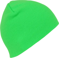 Decky 814 Neon Acrylic Short Beanie - Green - Green / One Size Fits Most