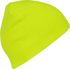 Decky 814 Neon Acrylic Short Beanie - Yellow - Yellow / One Size Fits Most