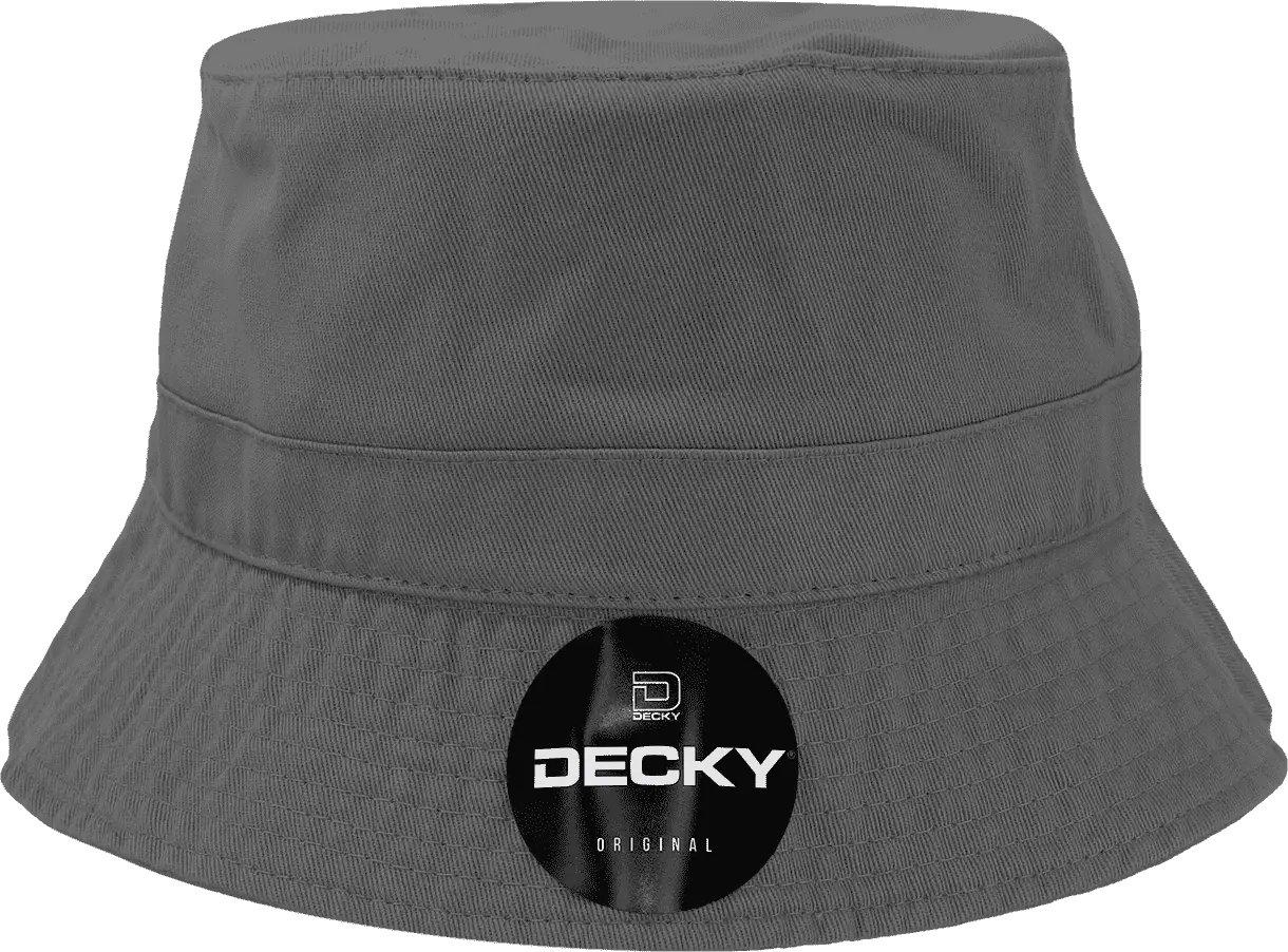 Decky 961 Polo Bucket Hat - Charcoal - Dark Gray / S/M