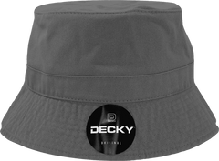 Decky 961 Polo Bucket Hat - Charcoal - Dark Gray / S/M