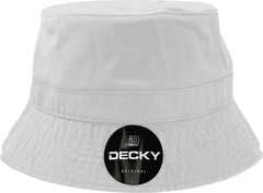 Decky 961 Polo Bucket Hat - White - White / S/M