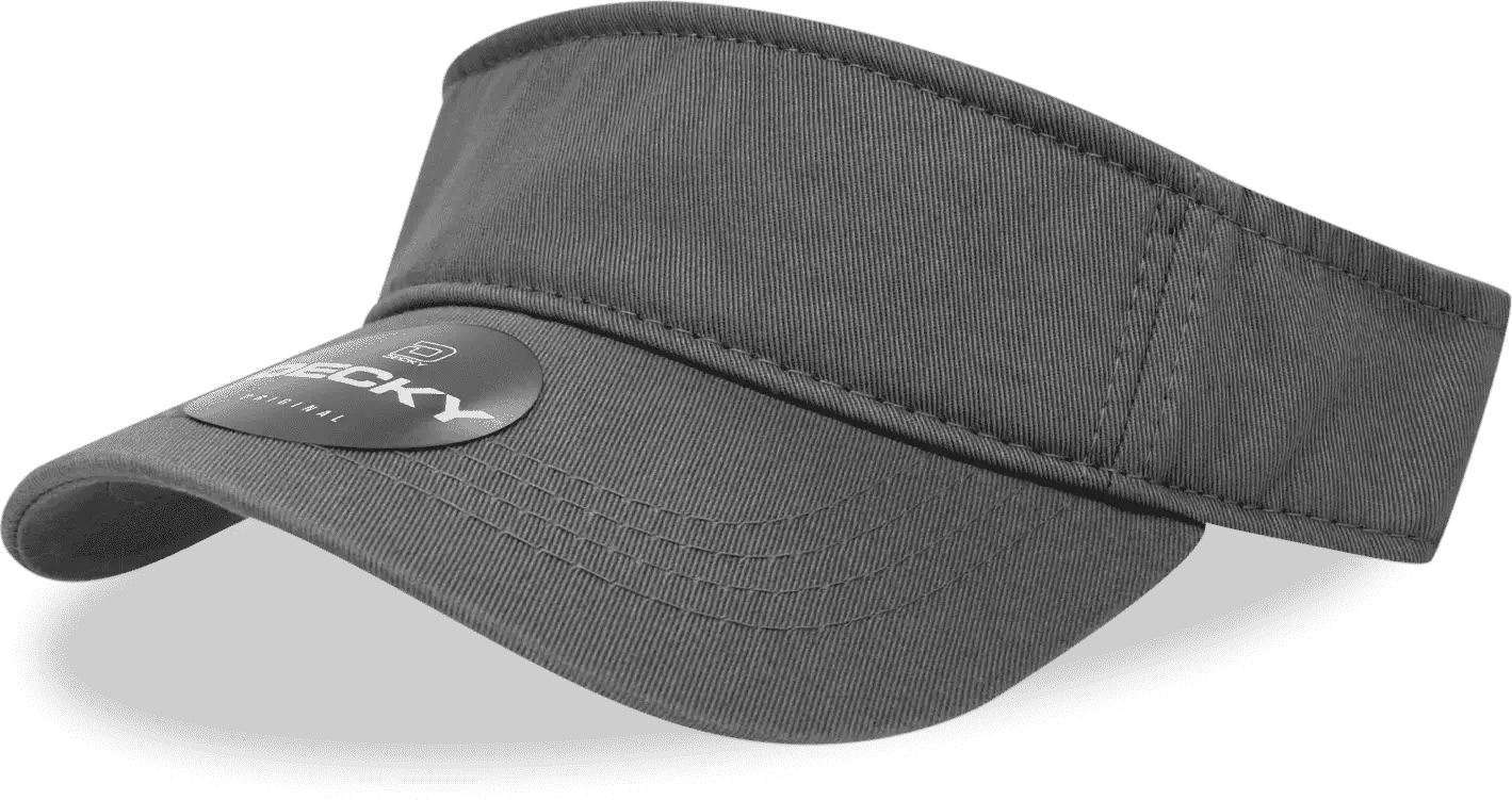 Decky 962 Polo Visor - Charcoal - Dark Gray / One Size Fits Most