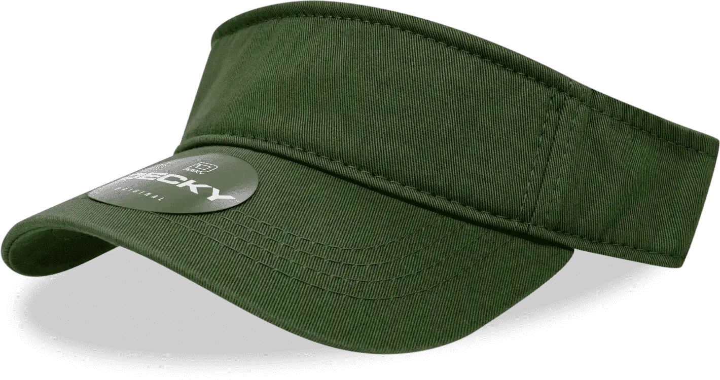Decky 962 Polo Visor Olive Olive / One Size Fits Most