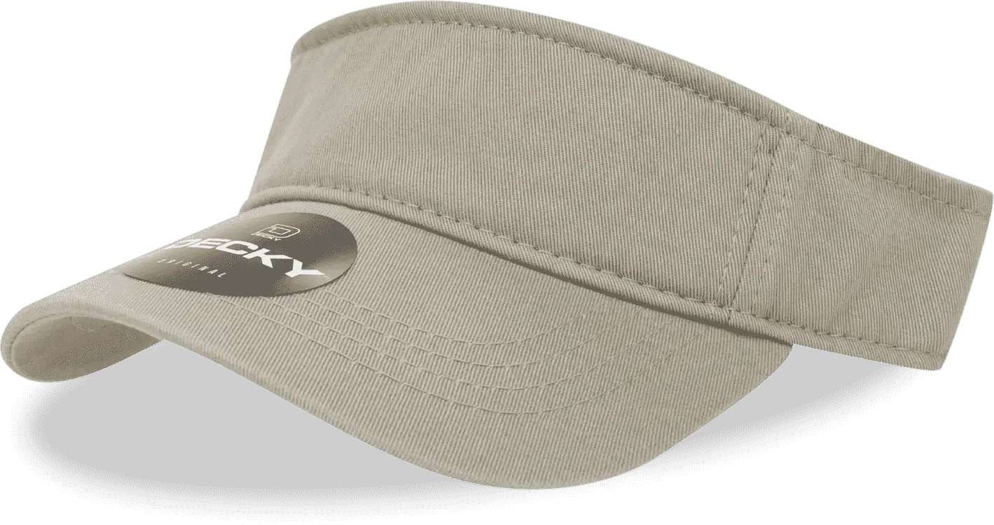 Decky 962 Polo Visor - Stone - Ivory / One Size Fits Most