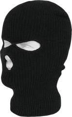 Decky 970 Face Mask 3 Holes Beanie - Black - Black / One Size Fits Most
