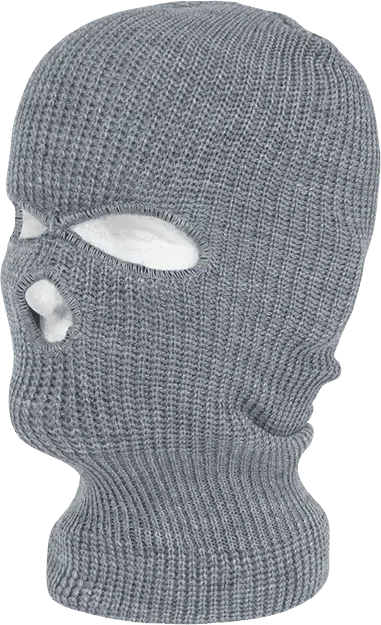 Decky 970 Face Mask 3 Holes Beanie - Heather Gray - Gray / One Size Fits Most
