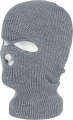 Decky 970 Face Mask 3 Holes Beanie - Heather Gray - Gray / One Size Fits Most