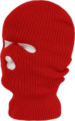 Decky 970 Face Mask 3 Holes Beanie - Red - Red / One Size Fits Most