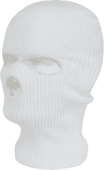 Decky 970 Face Mask 3 Holes Beanie - White - White / One Size Fits Most