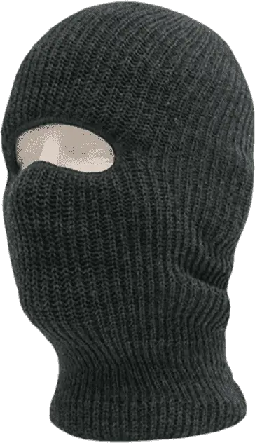 Decky 971 Face Mask 1 Hole Beanie - Heather Charcoal - Dark Gray / One Size Fits Most