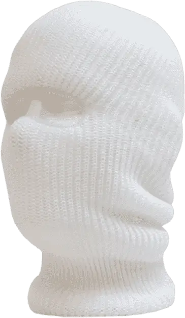 Decky 971 Face Mask 1 Hole Beanie - White - White / One Size Fits Most