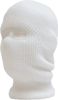 Decky 971 Face Mask 1 Hole Beanie - White - White / One Size Fits Most