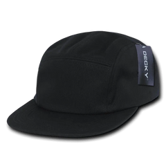Decky 985 5 Panel Racer Cap - Black - Black / One Size Fits Most