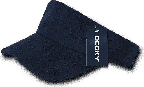 Decky 996 Terry Visor - Navy - Navy / One Size Fits Most
