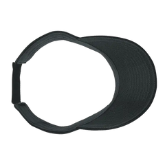 DeckyGolf 6104 Pique Patterned Sun Visor - Black - Black / One Size Fits Most