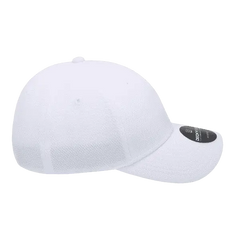 DeckyGolf 6105 Pique Patterned L/C Relaxed Cap - White - White / One Size Fits Most