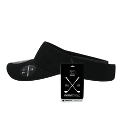 DeckyGolf 6204 Dimple Patterned Sun Visor - Black - Black / One Size Fits Most