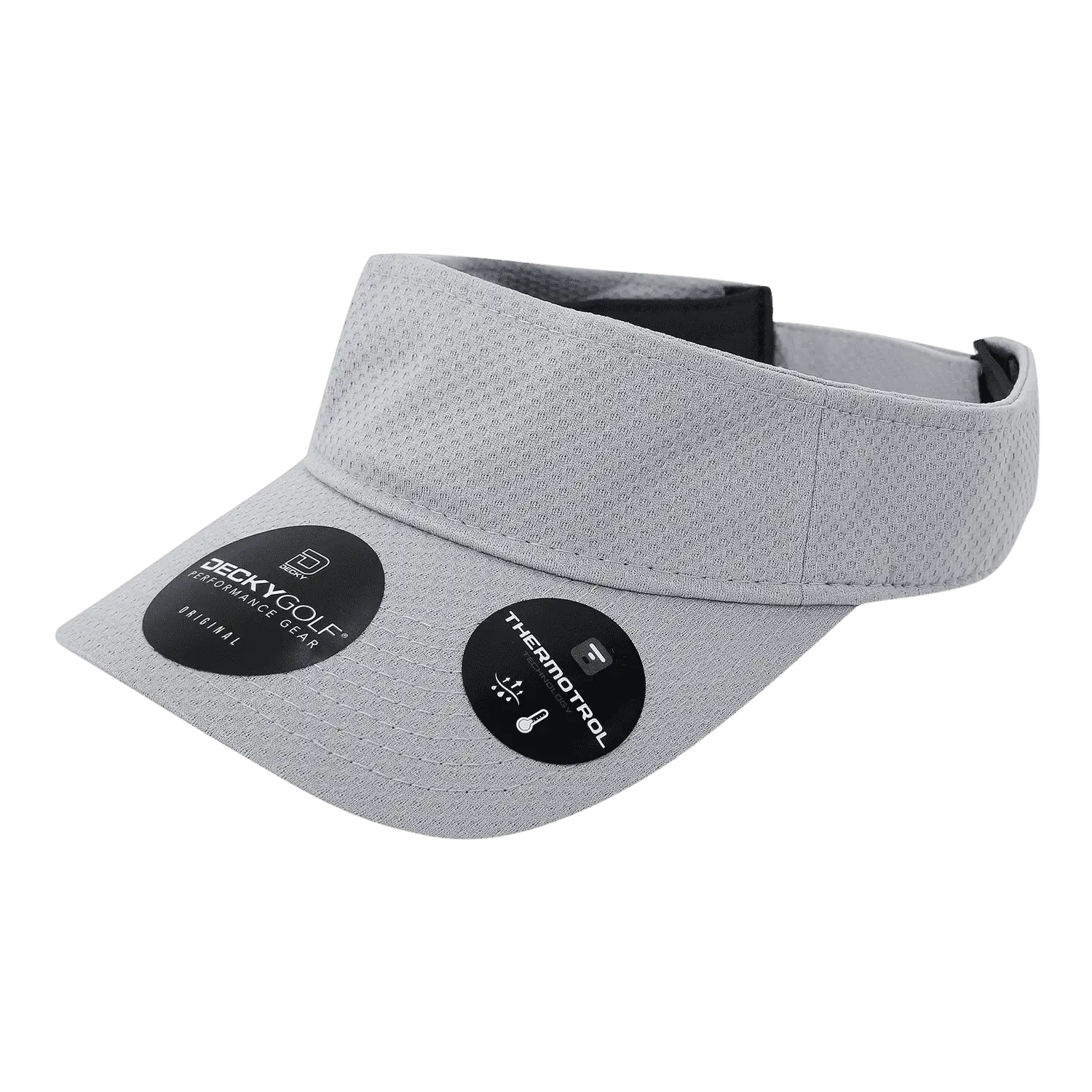 DeckyGolf 6204 Dimple Patterned Sun Visor - Gray - Gray / One Size Fits Most