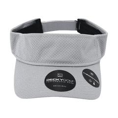 DeckyGolf 6204 Dimple Patterned Sun Visor - Gray - Gray / One Size Fits Most