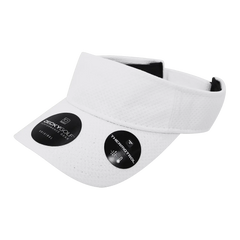 DeckyGolf 6204 Dimple Patterned Sun Visor - White - White / One Size Fits Most