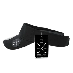 DeckyGolf 7104 Grid H2O Sun Visor - Black - Black / One Size Fits Most