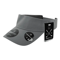 DeckyGolf 7104 Grid H2O Sun Visor - Charcoal - Dark Gray / One Size Fits Most