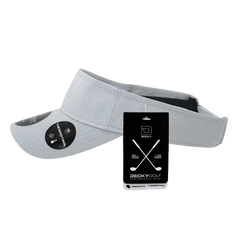 DeckyGolf 7104 Grid H2O Sun Visor - Gray - Gray / One Size Fits Most