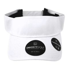 DeckyGolf 7104 Grid H2O Sun Visor - White - White / One Size Fits Most