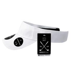 DeckyGolf 7104 Grid H2O Sun Visor - White - White / One Size Fits Most