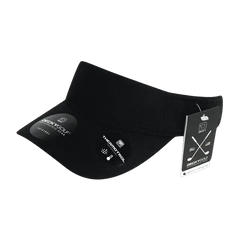 DeckyGolf 8104 Screen Fabric Sun Visor - Black - Black / One Size Fits Most