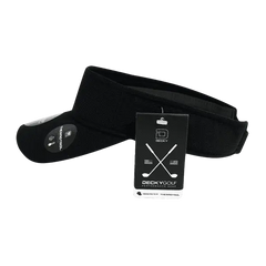 DeckyGolf 8104 Screen Fabric Sun Visor - Black - Black / One Size Fits Most