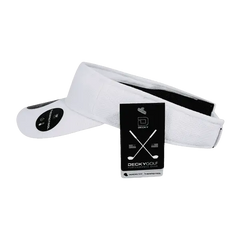 DeckyGolf 8104 Screen Fabric Sun Visor - White - White / One Size Fits Most