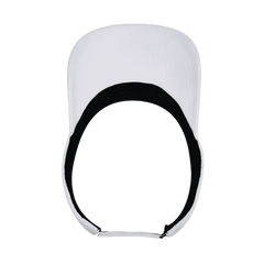 DeckyGolf 8104 Screen Fabric Sun Visor - White - White / One Size Fits Most