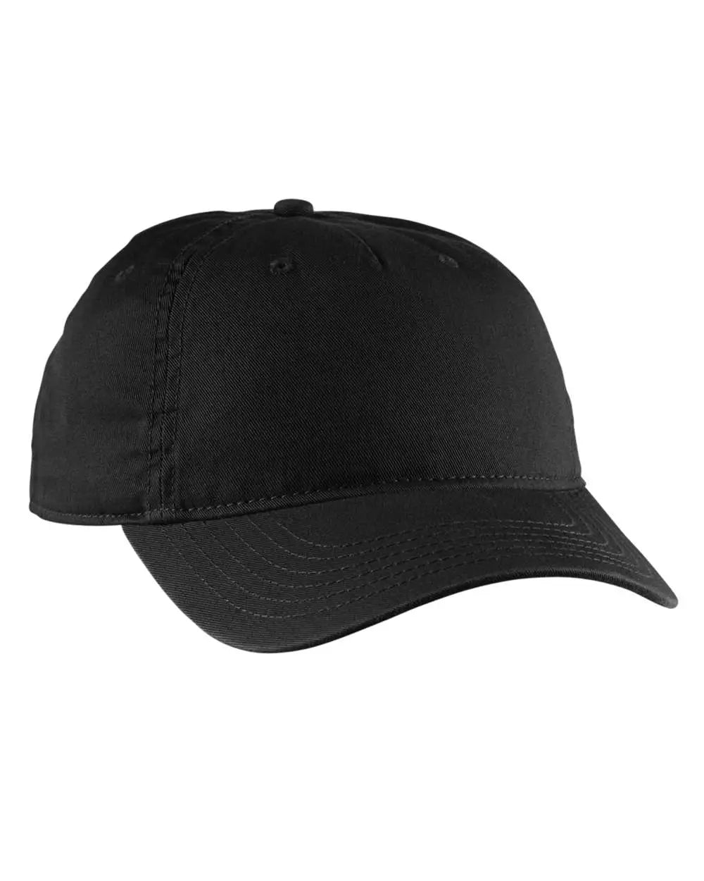 econscious EC7087 Eco Baseball Cap - Black - Black / One Size Fits Most