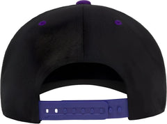 Flexfit 110F 110® Snapback Cap - Black Purple - Black Purple / One Size Fits Most