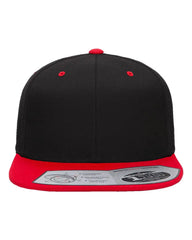 Flexfit 110F 110® Snapback Cap - Black Red - Black Red / One Size Fits Most