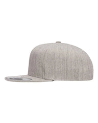 Flexfit 110F 110® Snapback Cap - Heather Grey - Gray / One Size Fits Most