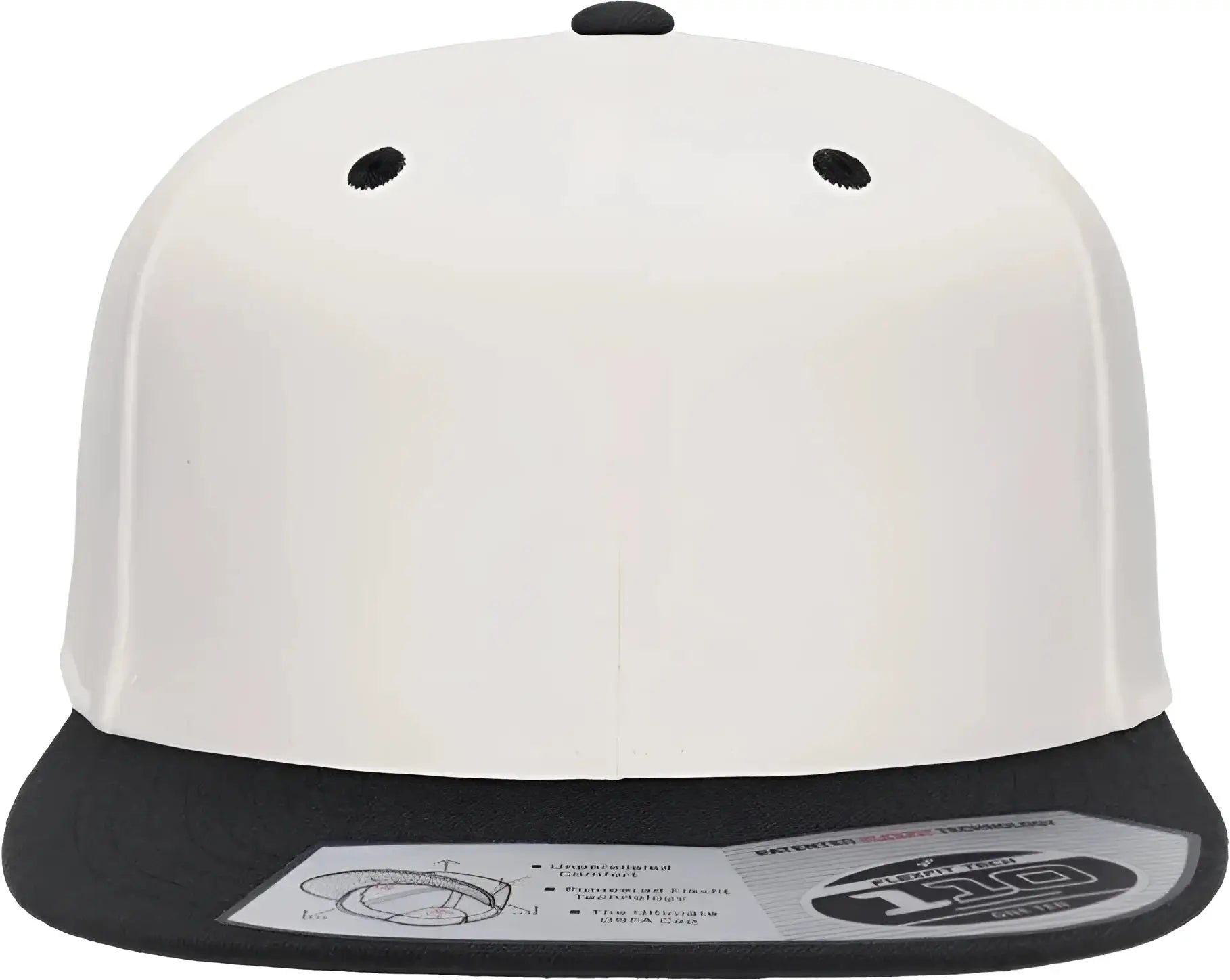 Flexfit 110F 110® Snapback Cap - Natural Black - Natural/ Black / One Size Fits Most