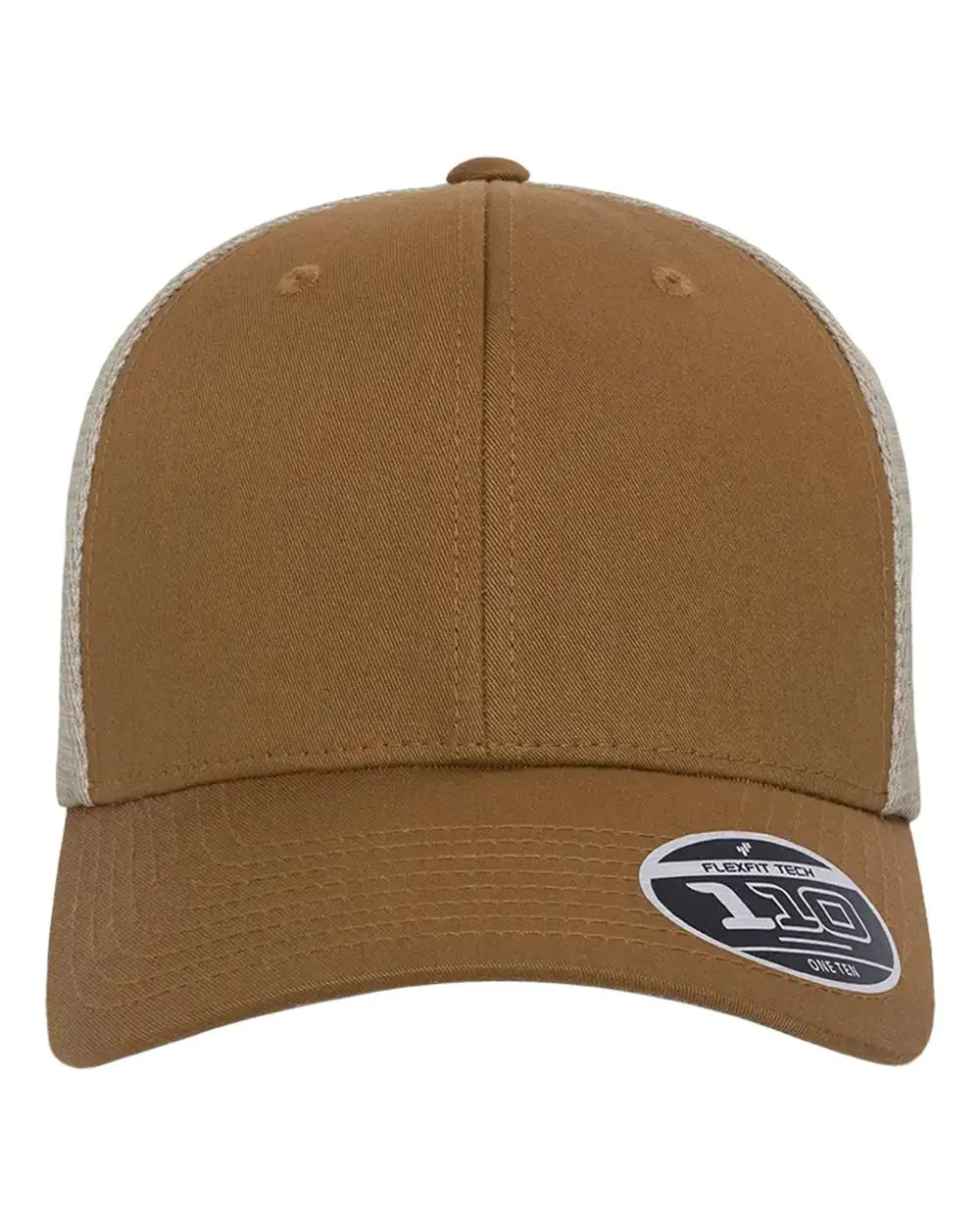 Flexfit 110M 110® Mesh-Back Cap - Caramel Khaki - Brown Khaki / One Size Fits Most